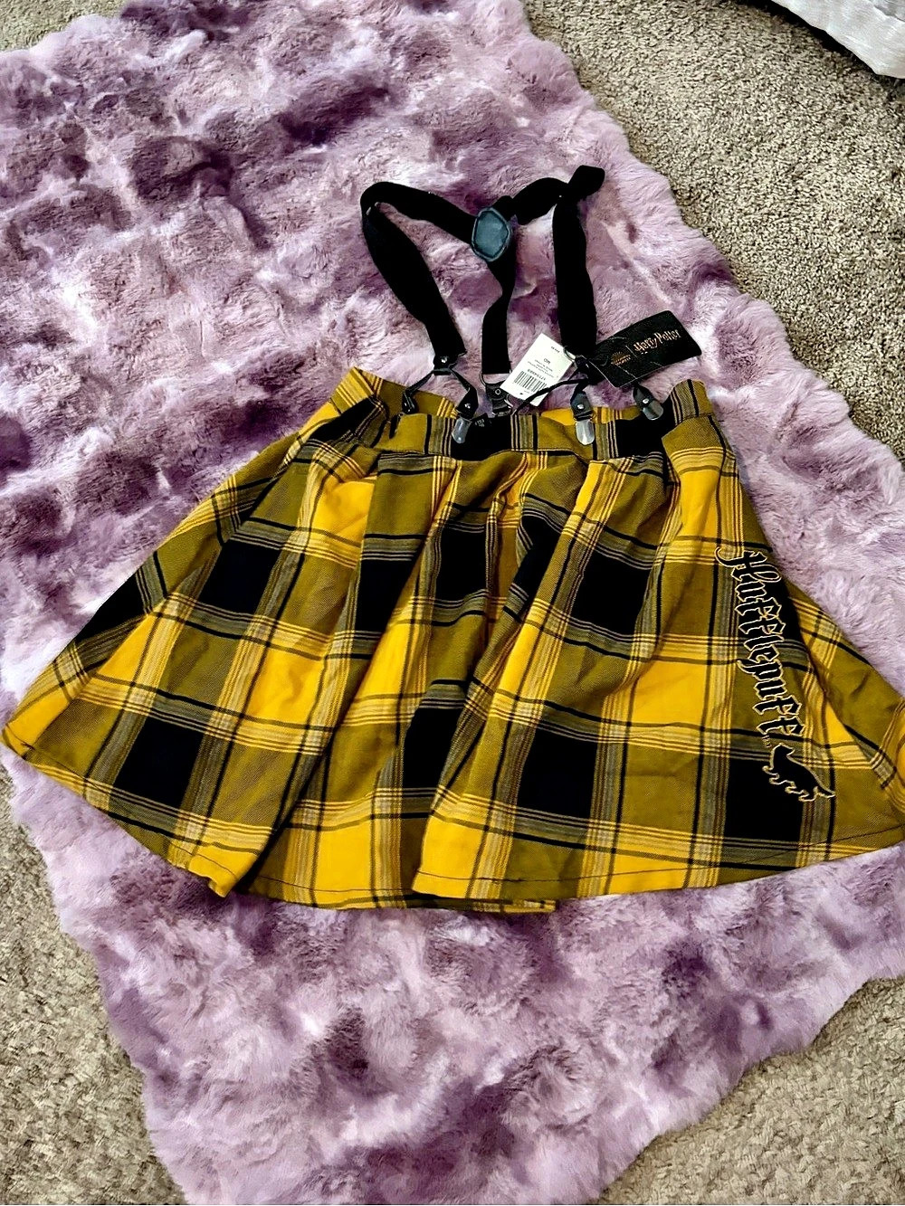 Hot Topic Plaid Harry Potter Hufflepuff Skirt